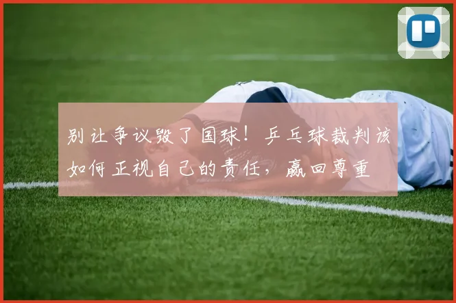 别让争议毁了国球!乒乓球裁判该如何正视自己的责任,赢回尊重